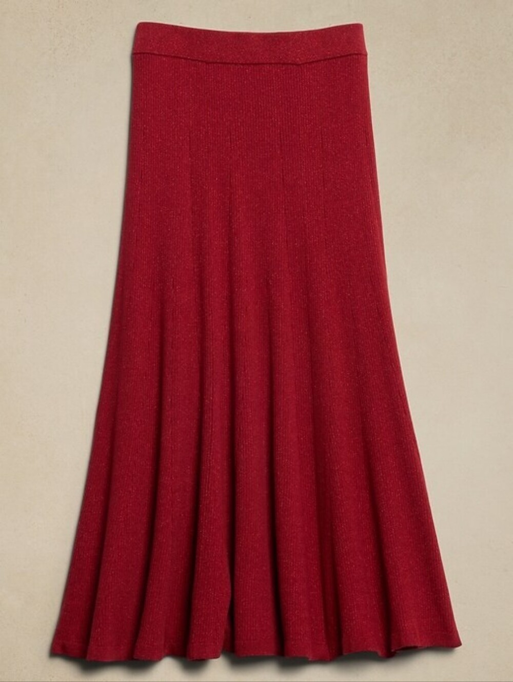 Banana Republic Factory Lurex Midi Sweater Skirt NWT Small